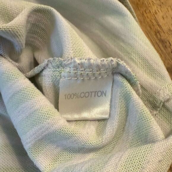 VTG Lacoste Polo Cotton Color-Block Stripe Golf Resort Green Gray Men's 5, XXL - Picture 7 of 8